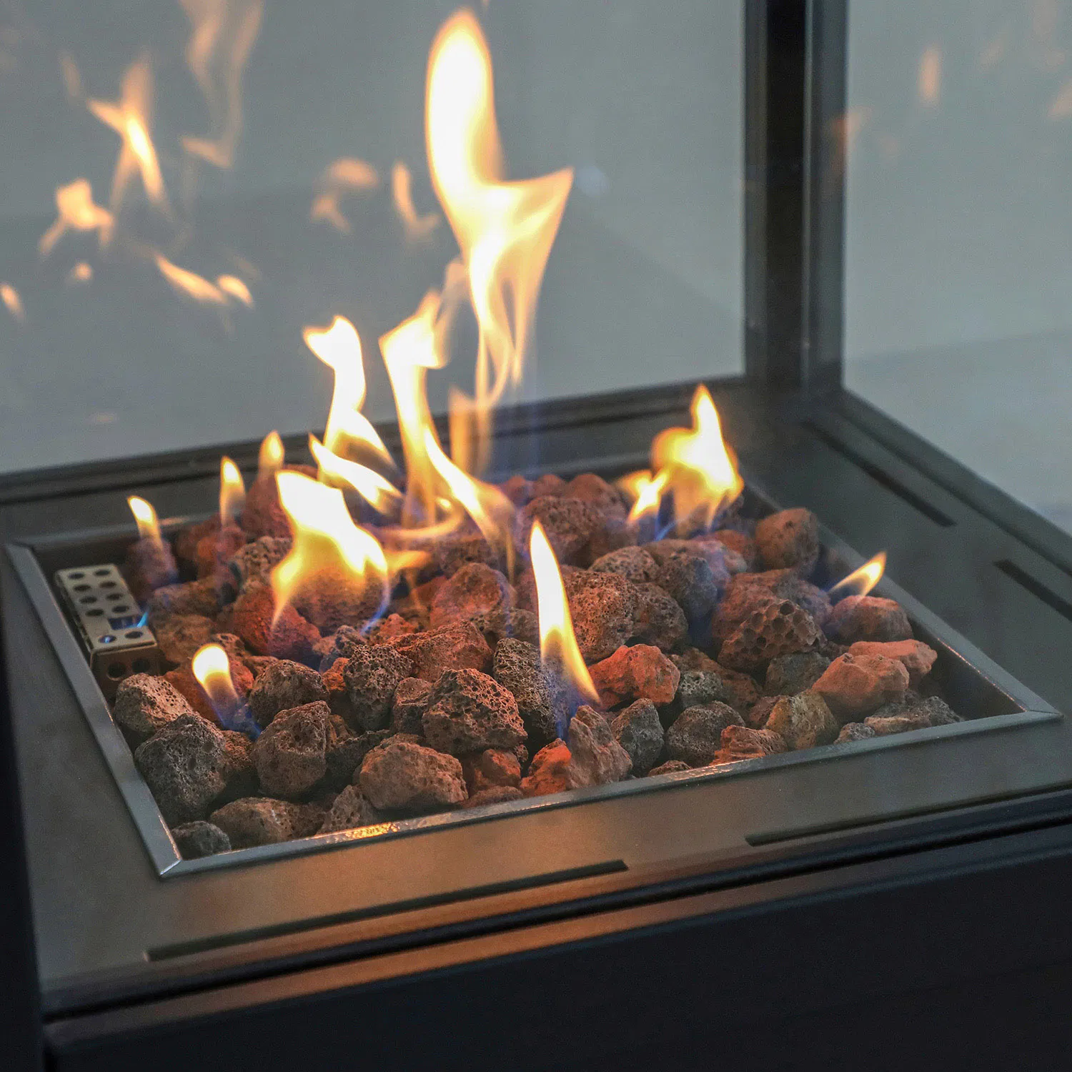 Free Standing Outdoor Patio Gas Heater with Ods Device with Four Glasses View Fr 420