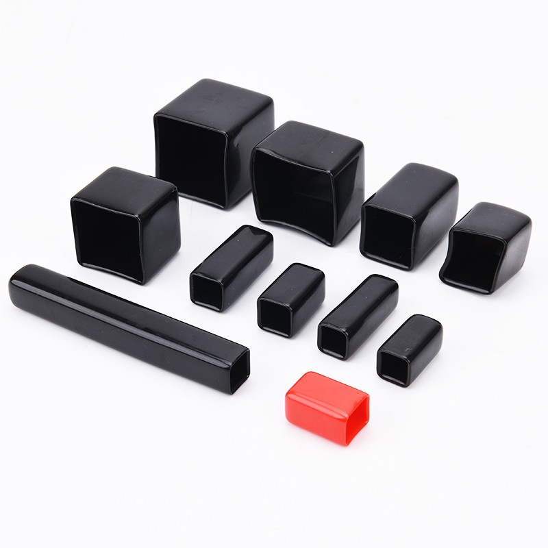 2 Inch Square Tube Plastic End Caps Vinyl Square Tubing End Caps Plastic Caps for Square Tubing