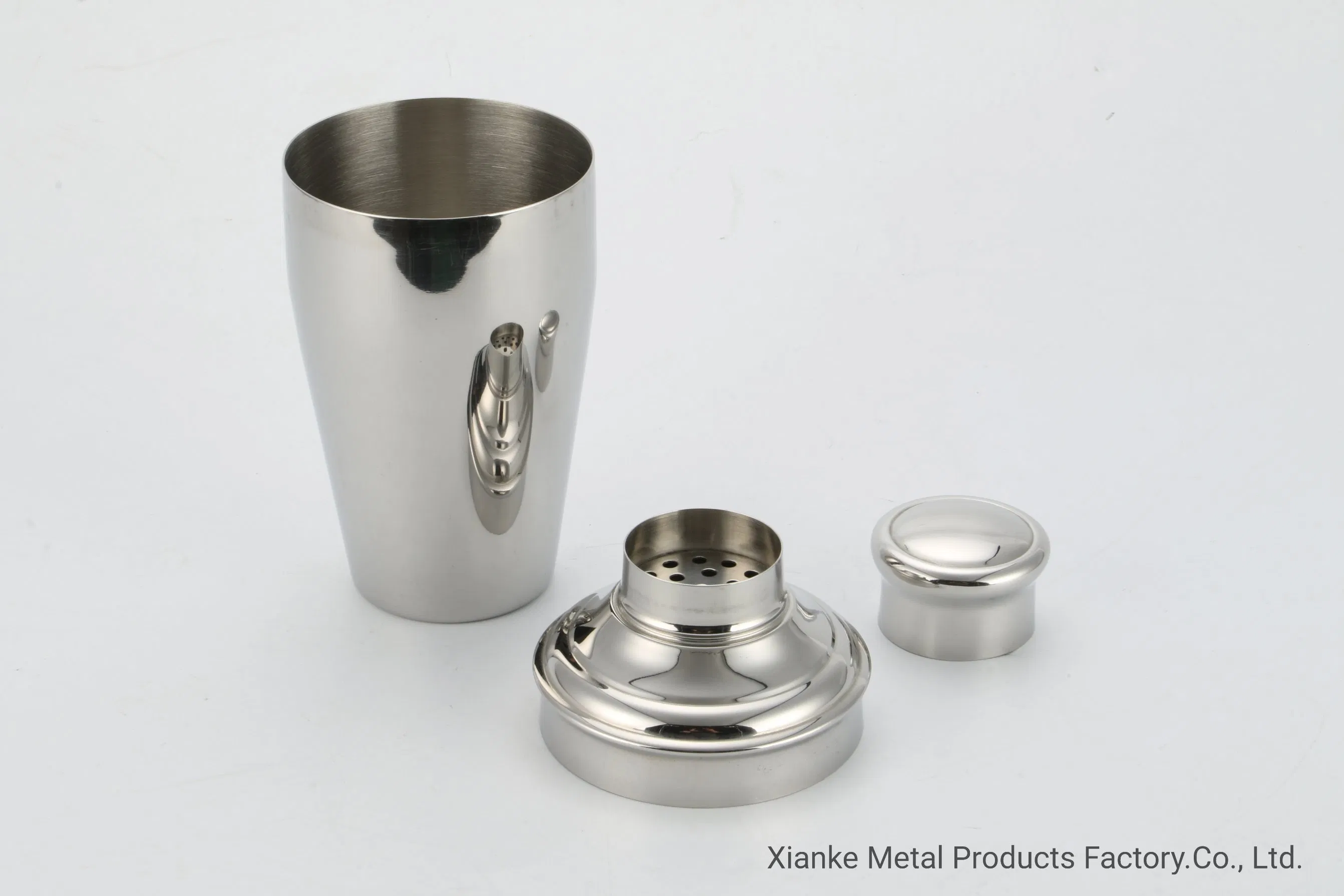 Шейкер для коктейлей 500/700 мл, 3-х компонентный, стальной