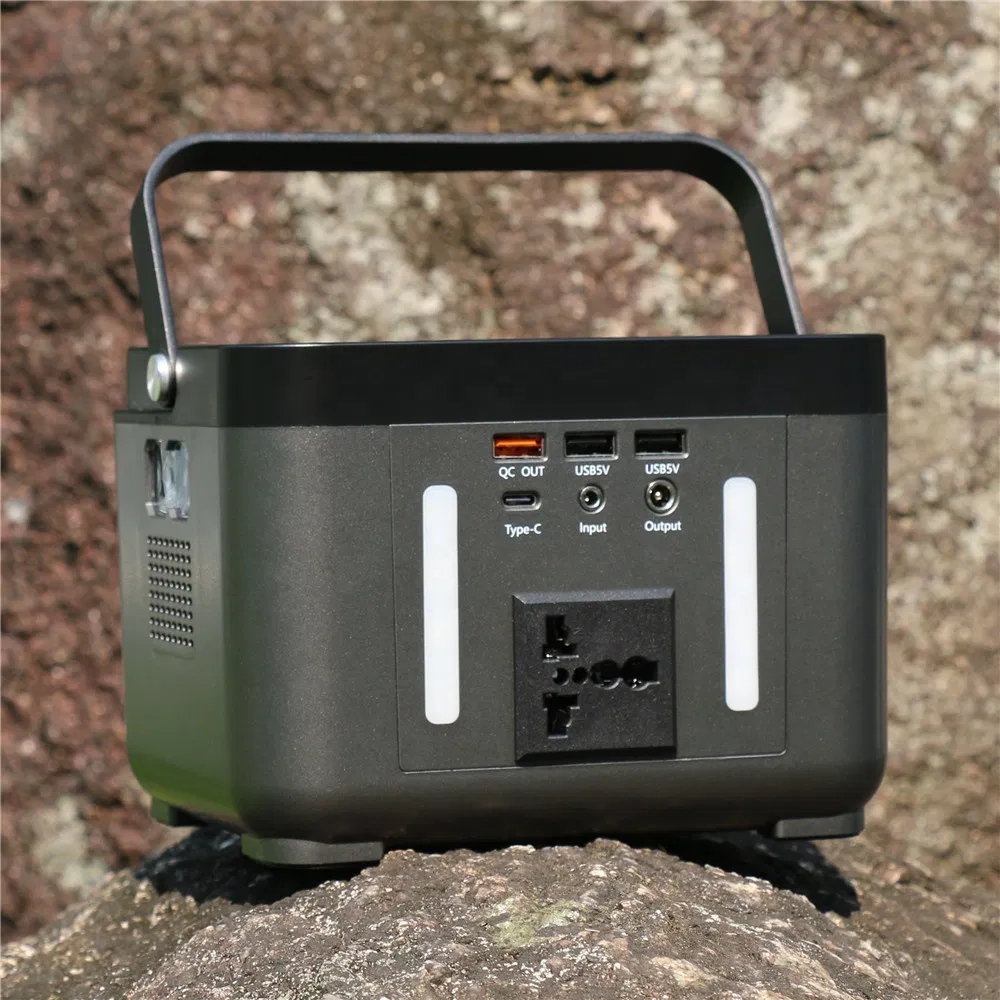 Lithium Battery Generator DC Output 60000mAh AC Power Bank Portable Power Station with USB/LED Light for Travel, Camping or Emergency Power Supply (PPS-0600)