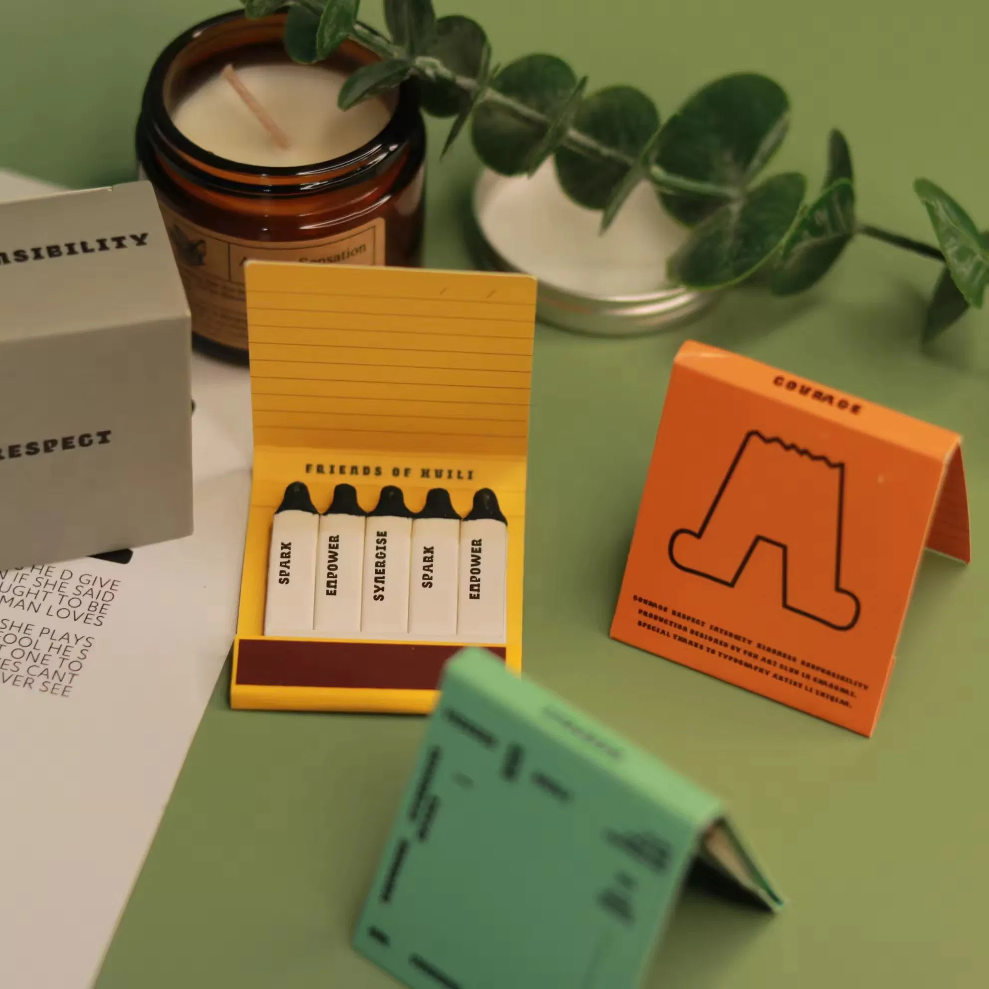 Matches for Cigar Custom Paperbooks Matchbook as Promotion Gifts Household Paper Box Match Personalized Colored Drawing Matchbox