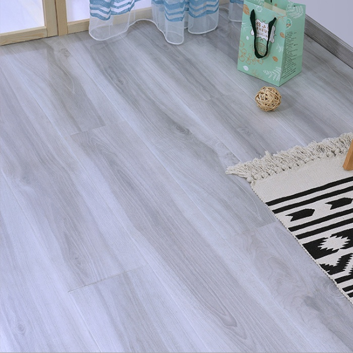Direct Sell Waterproof High Gloss Shiny Grey Laminate Flooring Wood 12mm