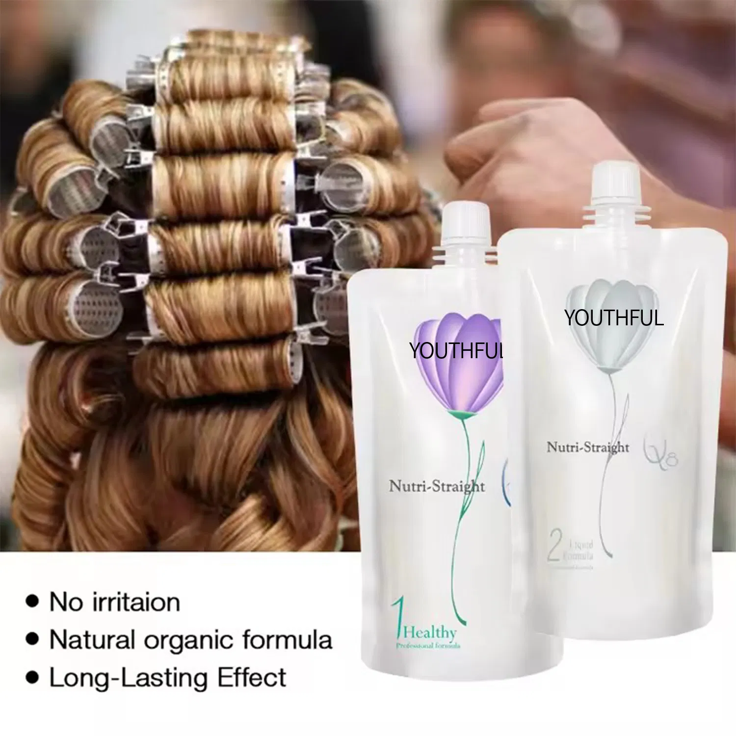 Professional Organic Long Lasting Hair Permanent Rebonding Perm Straightening Cream