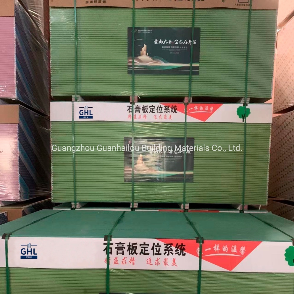 Fire-Proof Water-Proof Drywall Board/ Gypsum Panel/ Gypsum Board