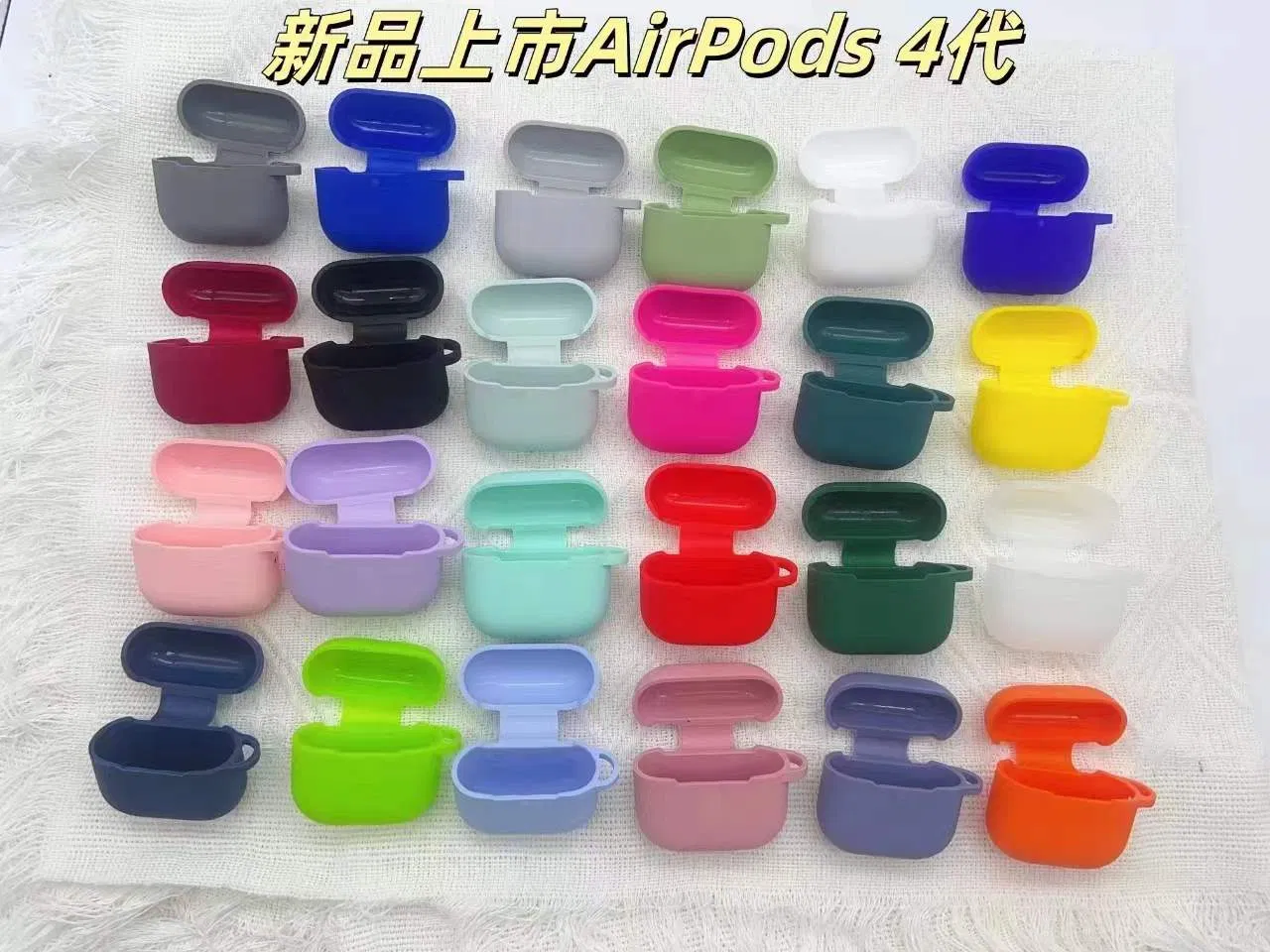 Low Price Wholesale 360 Degree Protective Silicone Case Cover for 2025 Apple Airpods 4