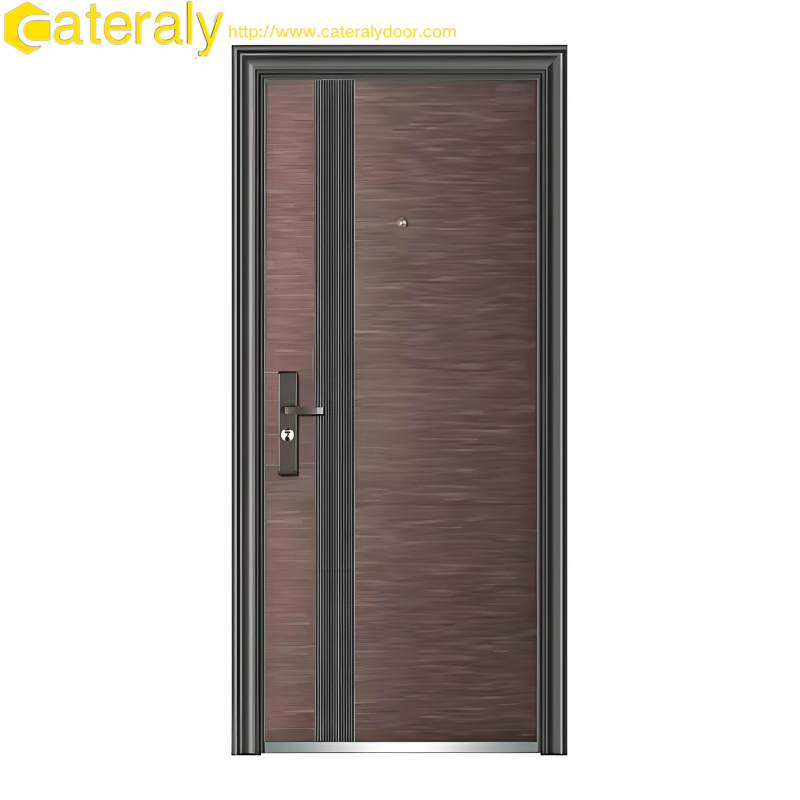 Cateraly Heat Insulation Security Door with Adjustable Hinges for Easy Installation Automatic Door with Hardware
