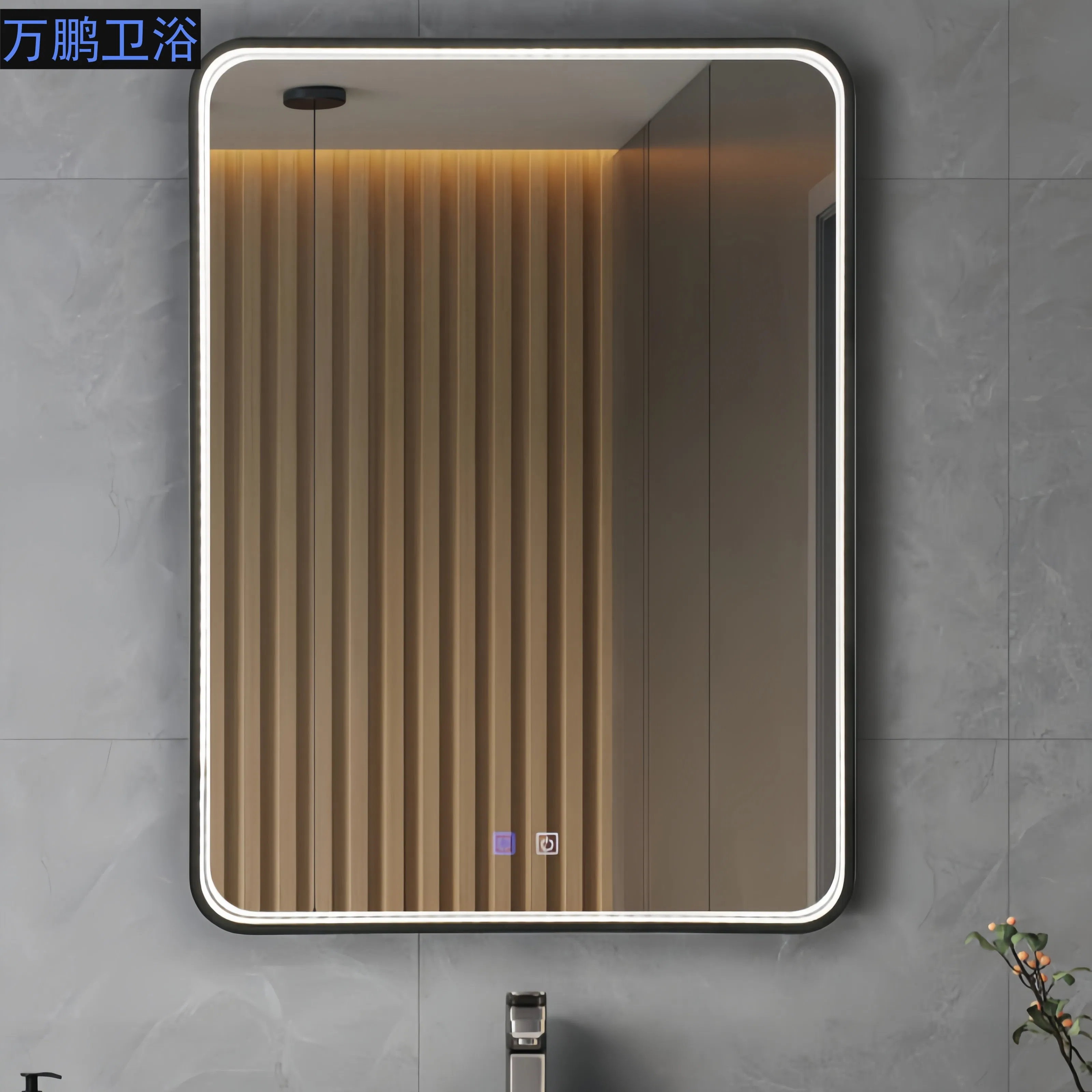 5/4mm Frame Frameless Smart LED Glass Mirrors for Hotel Home Decoration