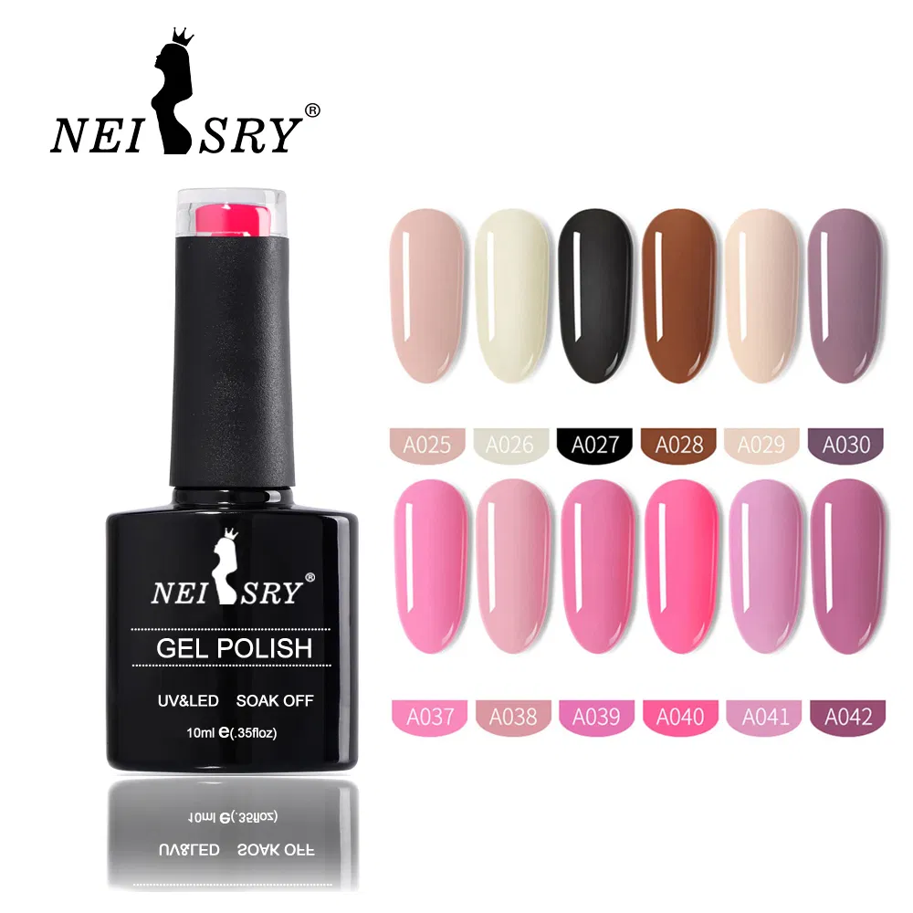 Neissry Color Gel Hema Free Pearl Gel Polish UV/LED Color Gel Polish for Free Design & Variety of Bottle Choice