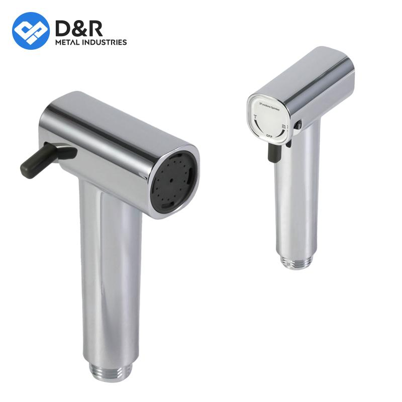 D&R Factory Driect 2 Modes Aadjustable ABS Chorme Plated Shattaf Bidet Toliet Sprayer