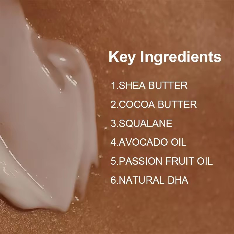 OEM Wholesale Natural and Organic Moisturizing Dark Bronze Cream Tanning Lotion