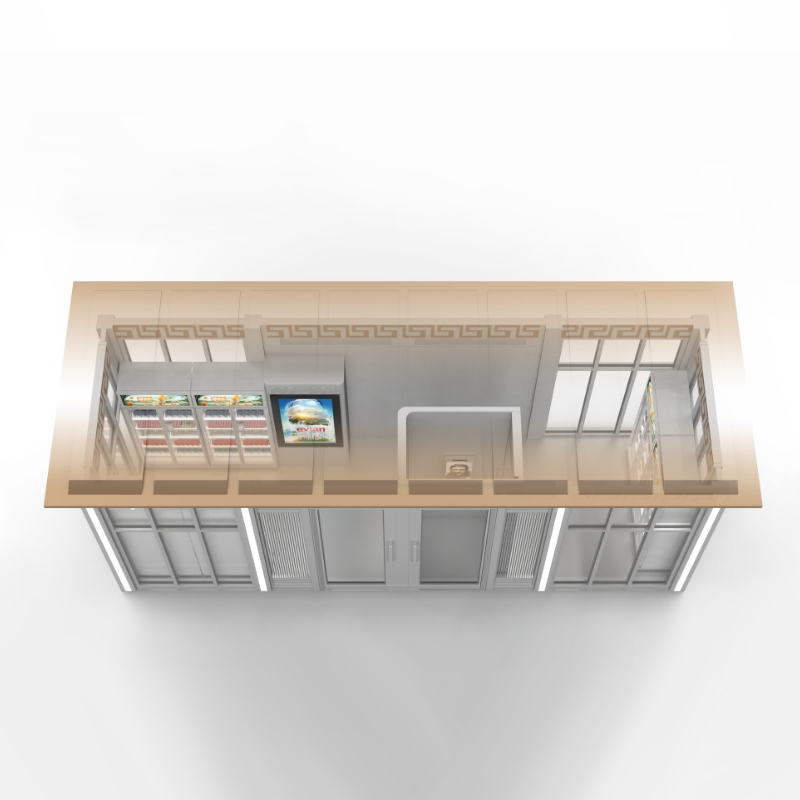 Custom Amusement Park Ice Cream Interactive Street Snack Food Mall Kiosk