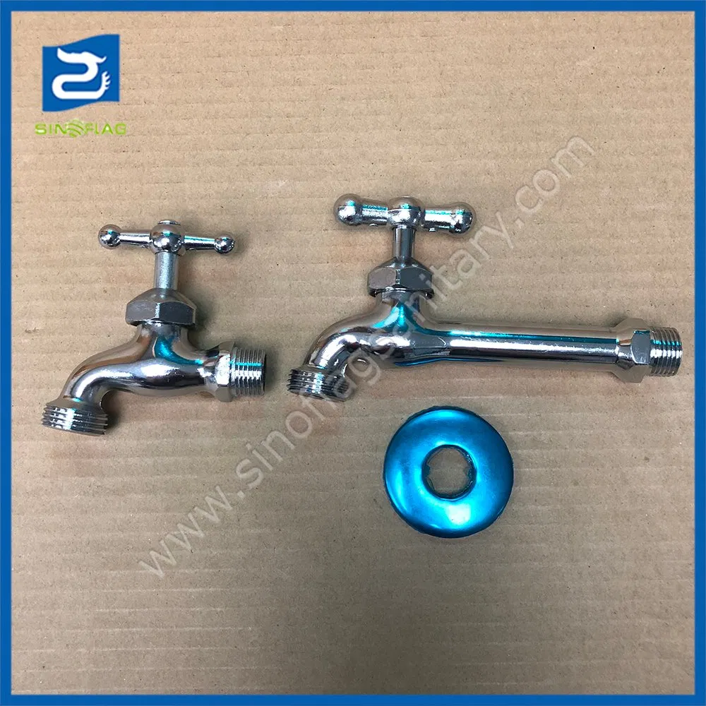 High Quality Chromed Zinc Cheap Slow Open Full Turn Bibcock