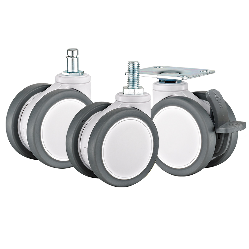 3''4'' TPR Twin Wheels Hospital Caster Wheel Medical Bed Casters