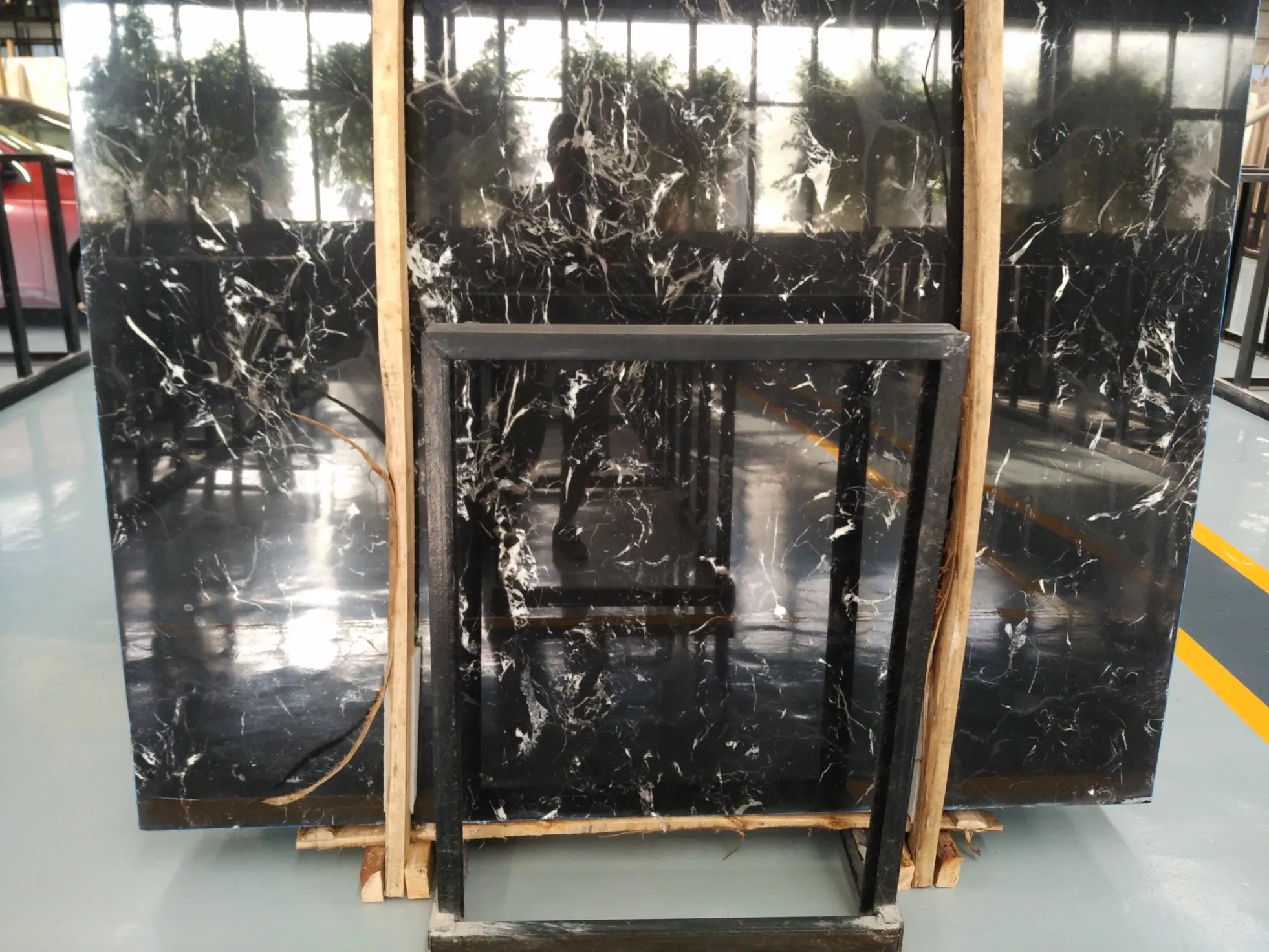 Ice Black Marble Slabs& Tiles Marble Flooring& Walling