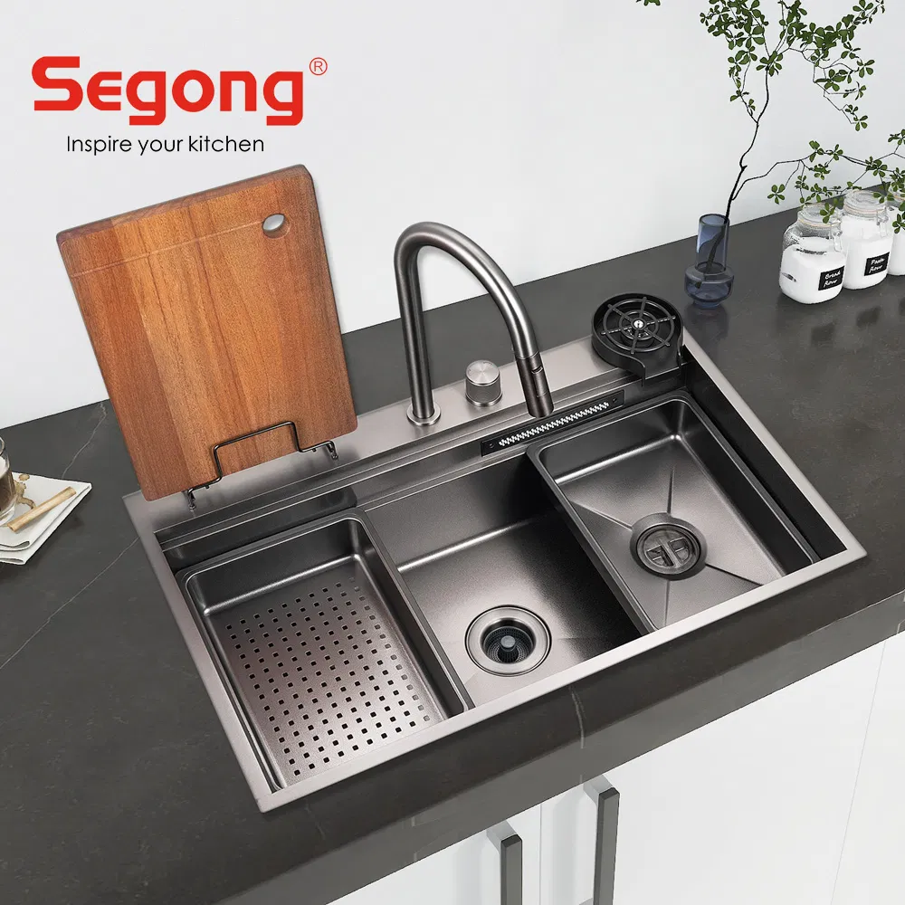 Professional Manufacture SS304 Stainless Steel Handmade Kitchen Sink