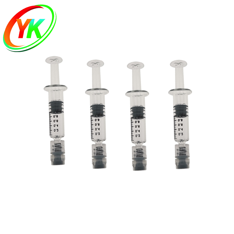 1ml Standard Luer Lock Glass Syringe with Plastic Air-Release Plungers for Oil