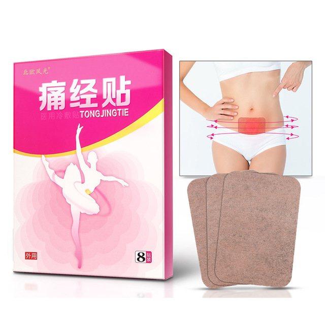 Free Sample Girls Menstrual Heating Plaster Period Pain Relief Patch for Womb Detox and Fertility