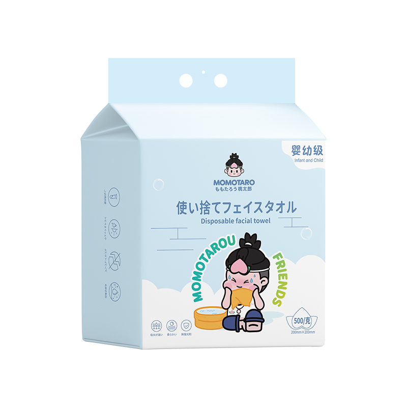 Sample Free Dry and Wet Dual Use Custom 100% Soft Cotton Towel Dry Facial Wipes Disposable Face Towel Disposable Washcloth