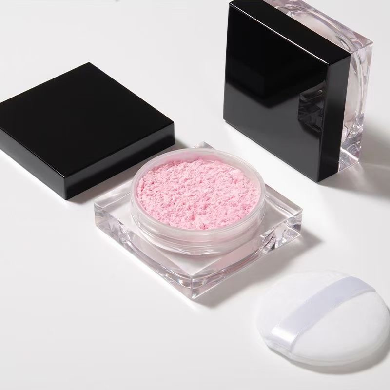 Custom Logo Talc Free Silky Makeup Matte Finish Pink Setting Loose Powder