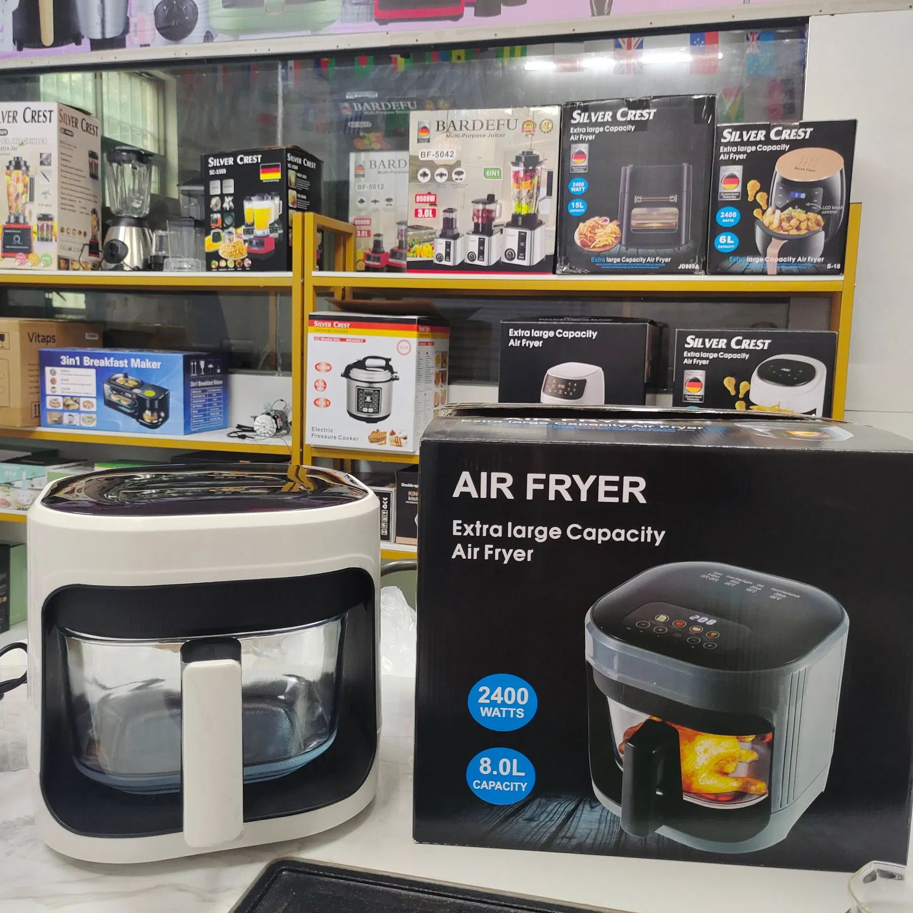 China Factory Visible Air Fryer Glass Air Fryer Glass Bowl Air Fryer with Glass Air Fryer Oven Air Fryer with Glass Basket Wholesale Price