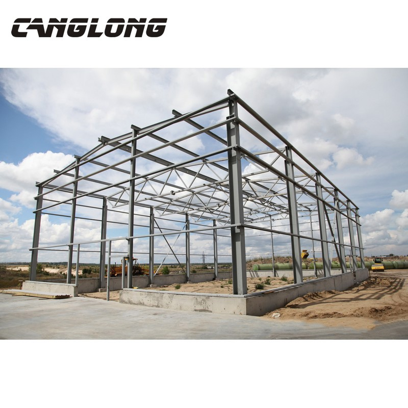 2024 Prefab Hot DIP Galvanized Steel Frame House Prefab Steel Structure Steel Warehouse