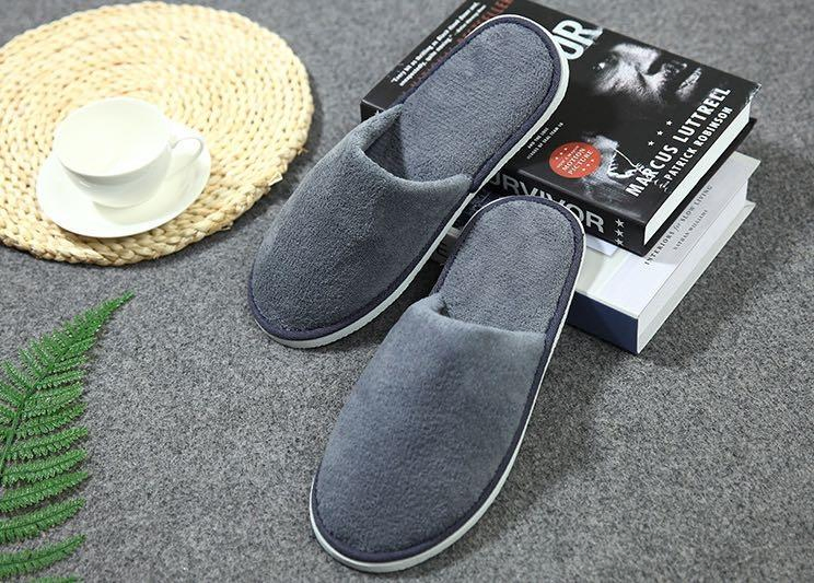 Online Selling Coral Fleece White Color Disposable Slipper for Hotel (JRD726)