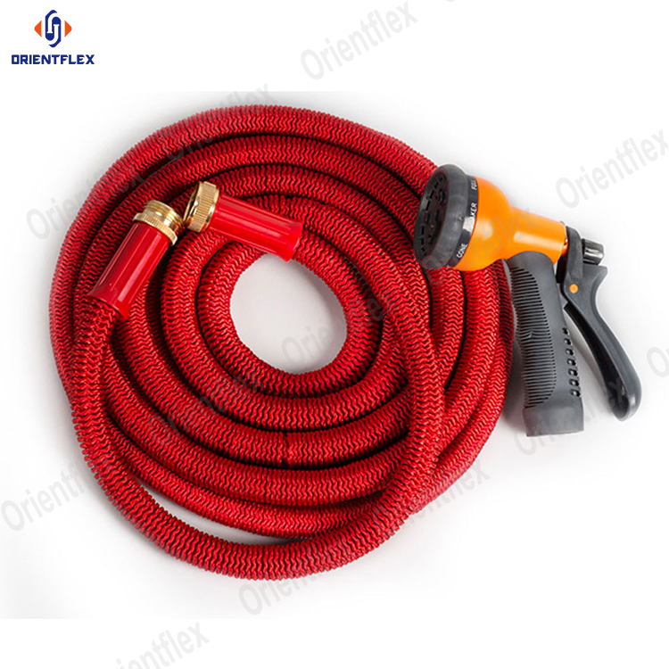Lightweight Retractable Top Brass Garden Expandable Water Hose with Brass Fittings