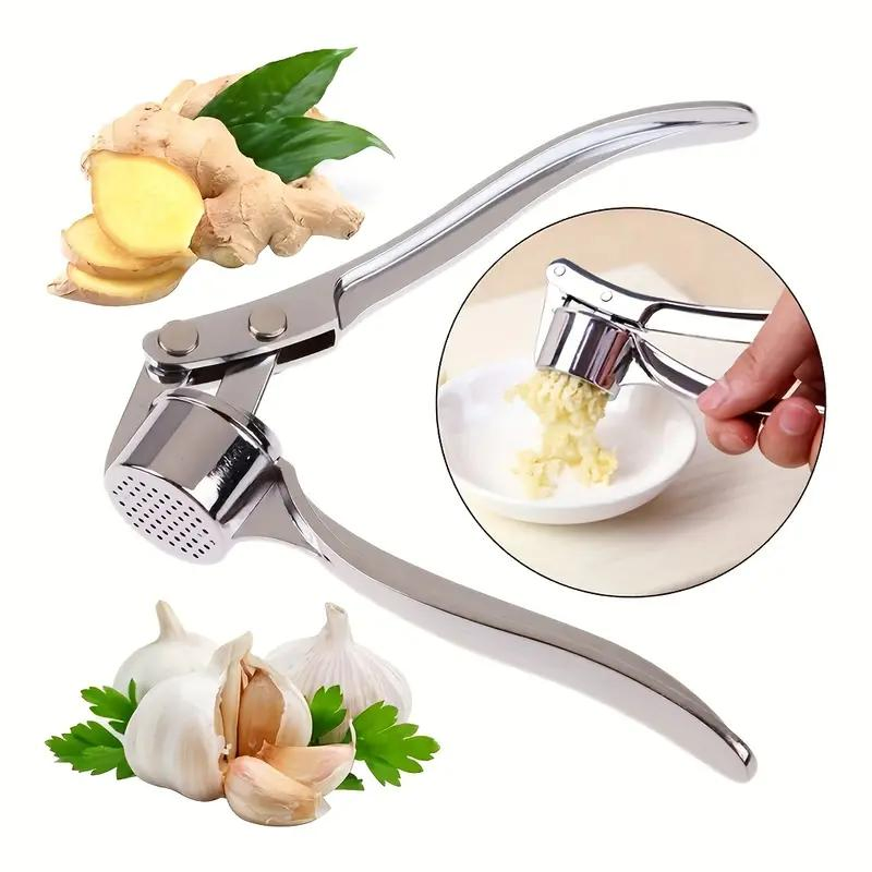 New Multifunctional Stainless Steel Garlic Press Washable Kitchen Tool