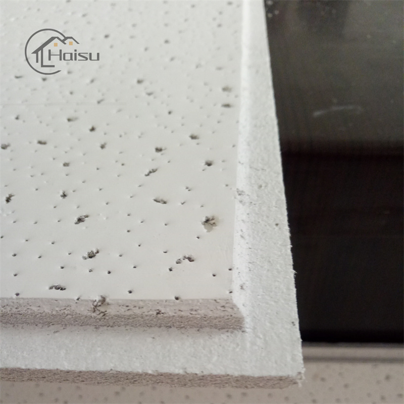 Sound Absorption Moisture-Proof Fire-Proof Mineral Fiber Ceiling Board 595X595X12mm
