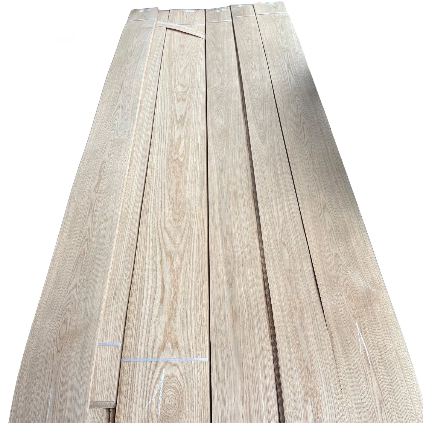 Lingfeng White Oak Wood Veneer Light Color Custom Thickness for Wall