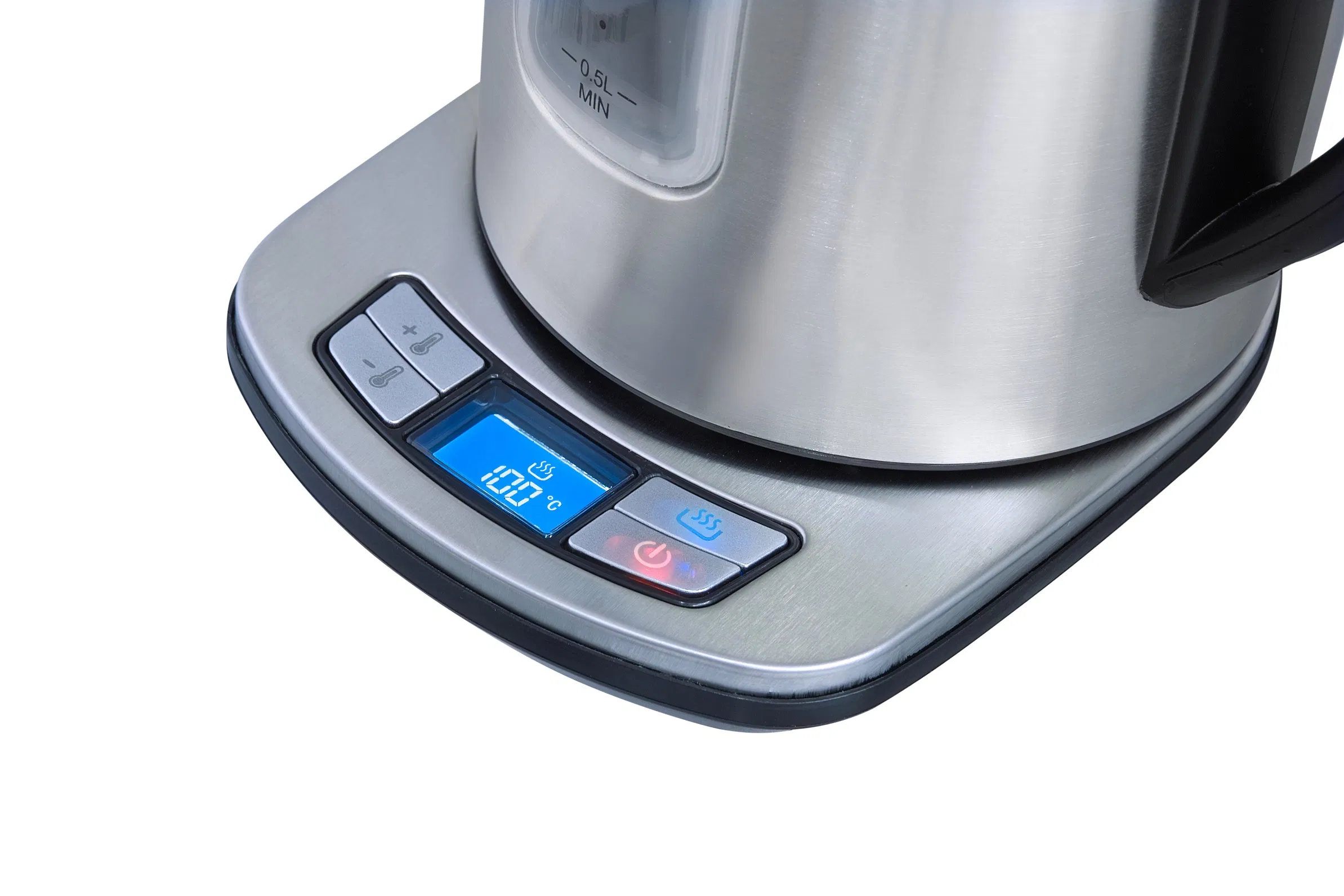 1.7L Household Smart Electric Kettle, Stainless Steel Large Capacity Electric Kettle with Light Indicator