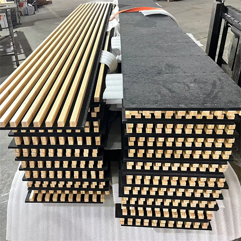Factory Modern Bamboo Acoustic Ceiling Board Panel Pet Acoustic Wall Panel