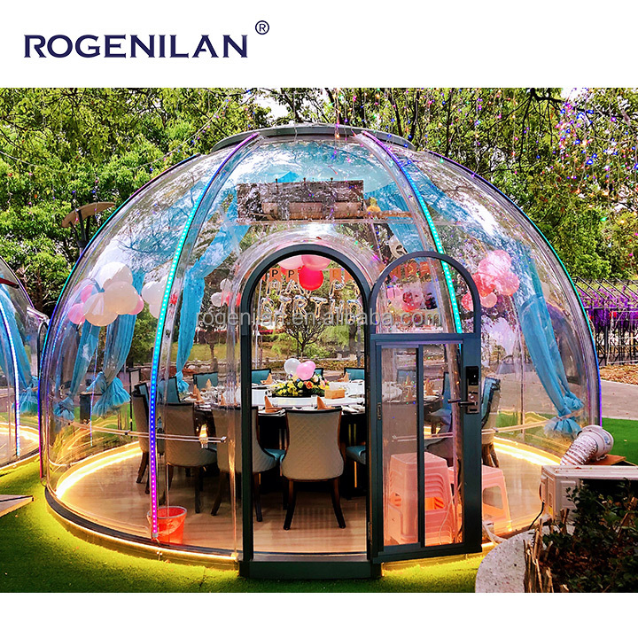 Customized Star Room Transparent Dome House Outdoor Glass Room Garden Glass Tent