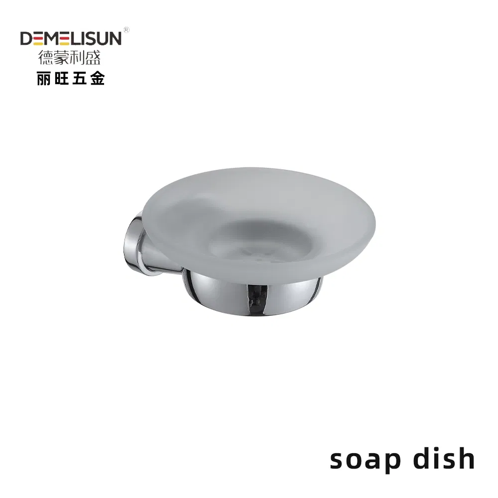 Eco Friendly 304 Stainless Steel Soap Dish Round Bathroom Wall Mounted Soap Dish Holder