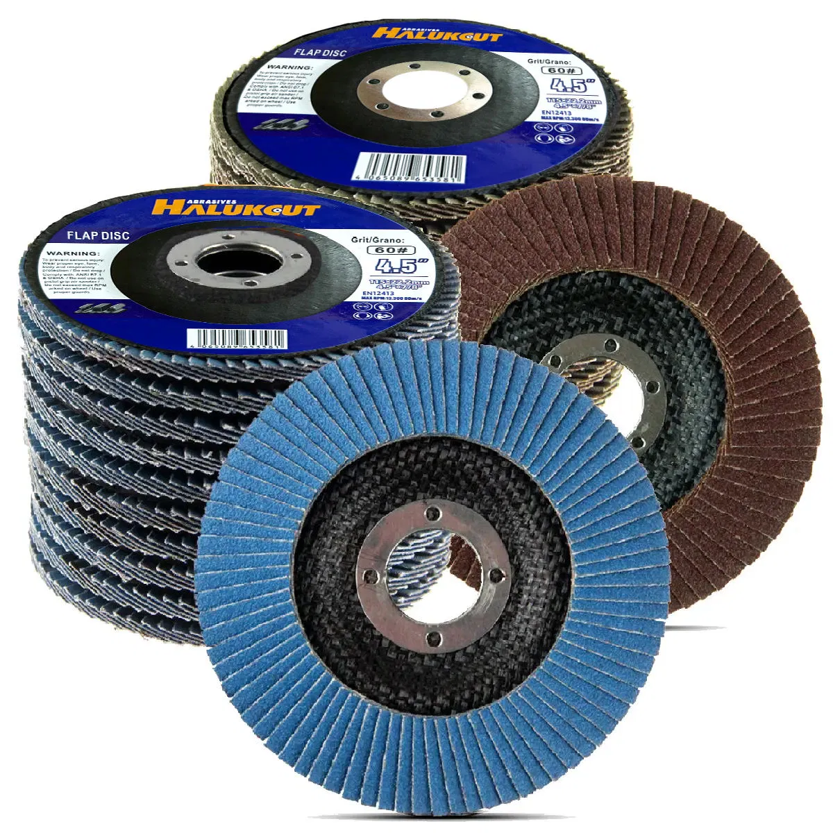 Лепестковый шлифовальный диск 115мм, оксид алюминия, зернистость 40-120