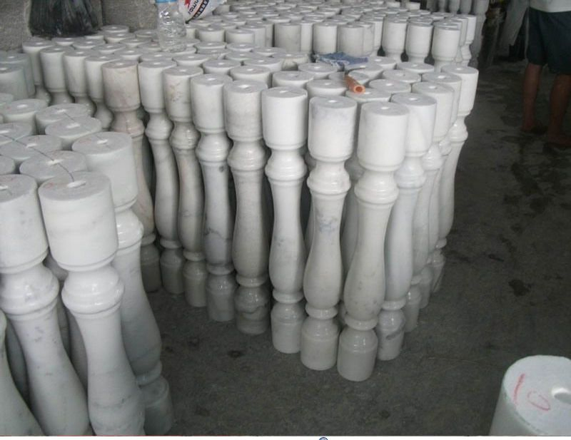 Natural Stone Grey/White/Red/Dark Granite/Marble Baluster/Balustrade Price with Railing Handrail