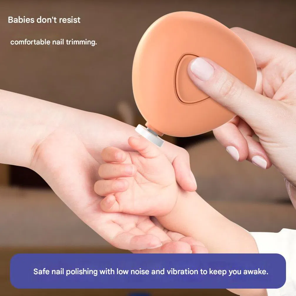 Safe Electric Baby Nail Trimmer - Silent Waterproof Infant Nail Clipper for Newborns Toddlers