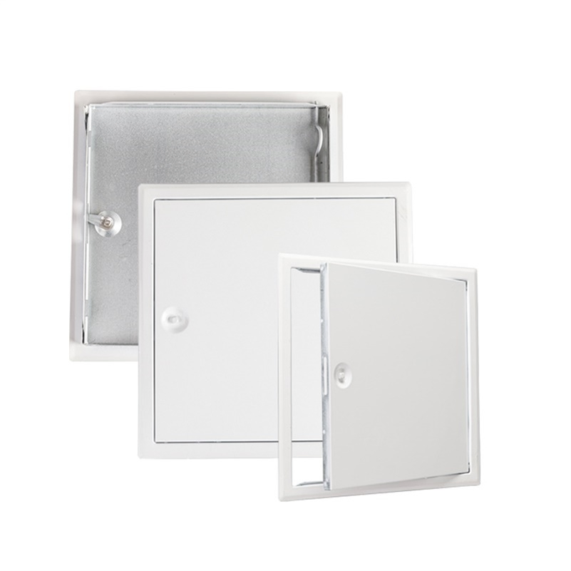 White Powder Coated Steel Access Door Cam Lock Hidden Steel Access Panel