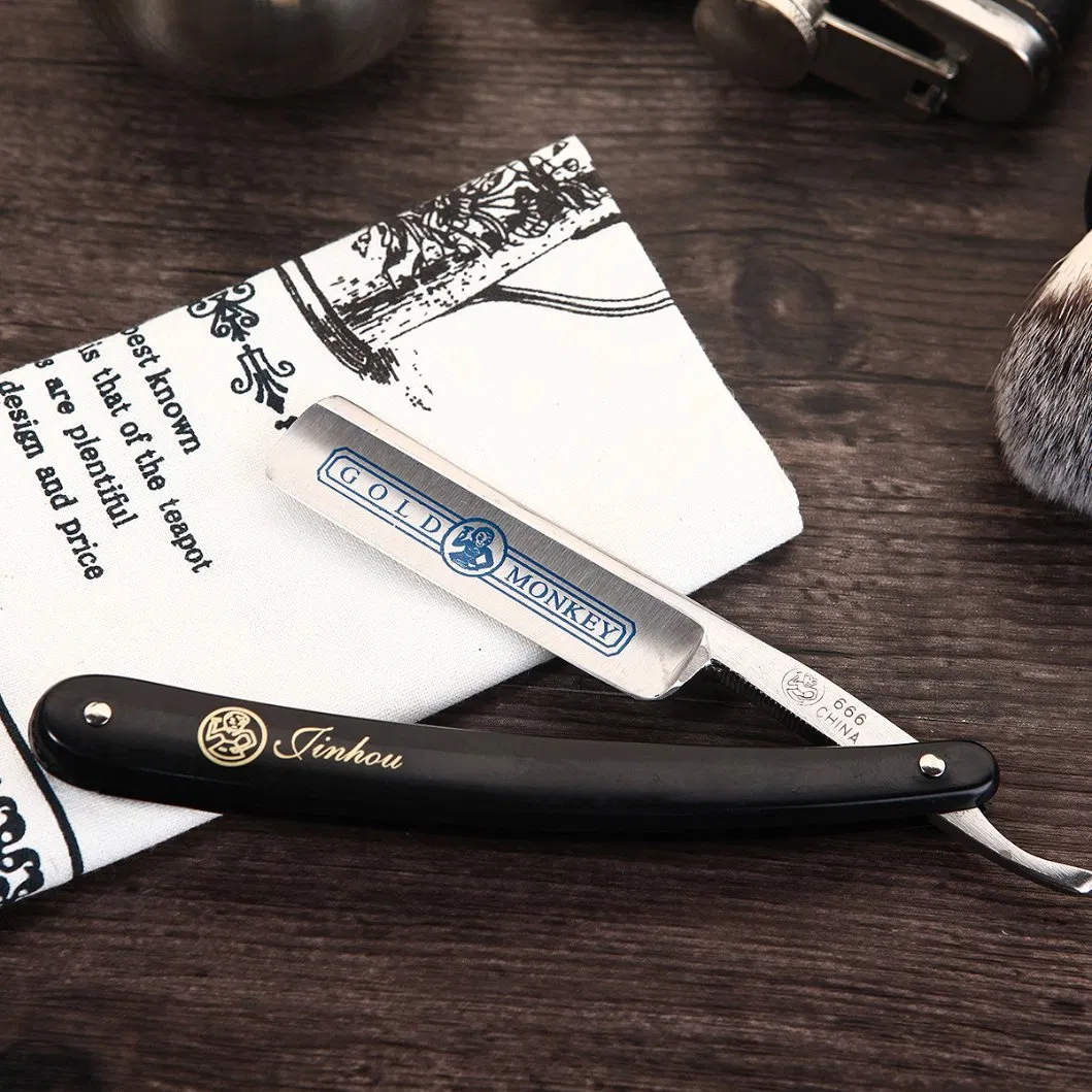 Steel Folding Shave Knife Beard Straight Razor with ABS Handle