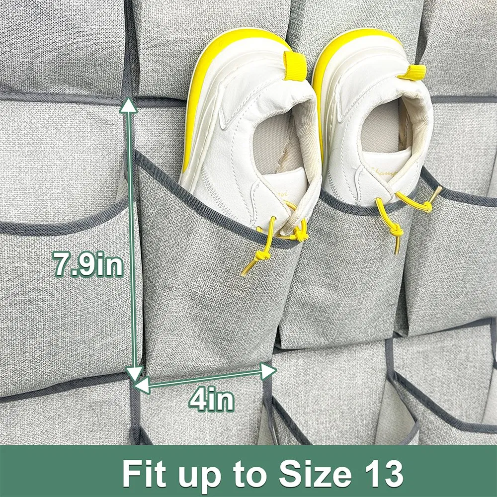 Over The Door Shoe Organizer with 48 Pockets