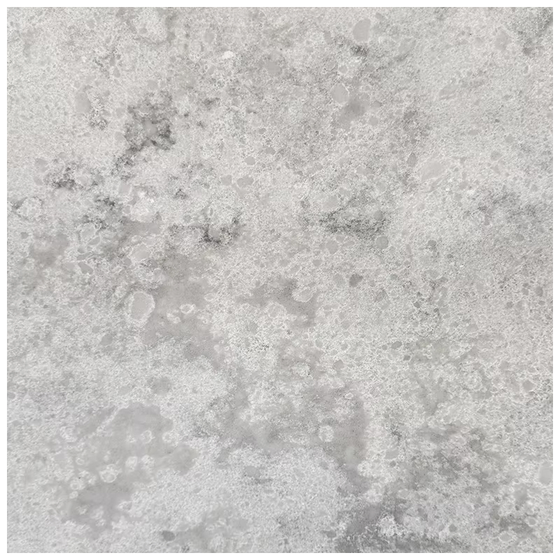 Low Silicon Grey Concrete Look Quartz Slabs for Waterfall Countertops