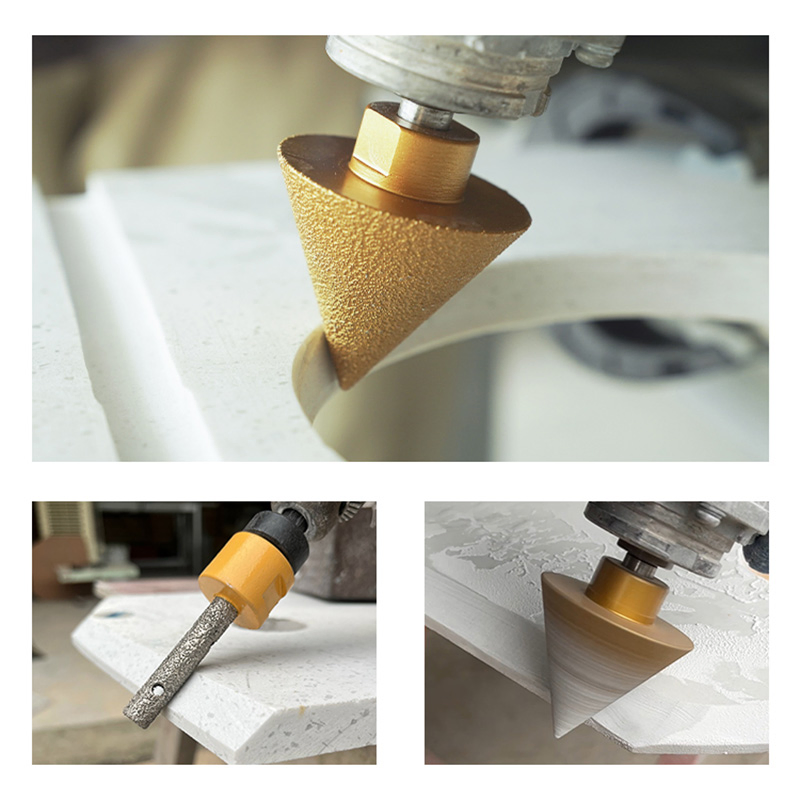 High-Performance Vacuum Brazed Diamond Finger Bits for Tile