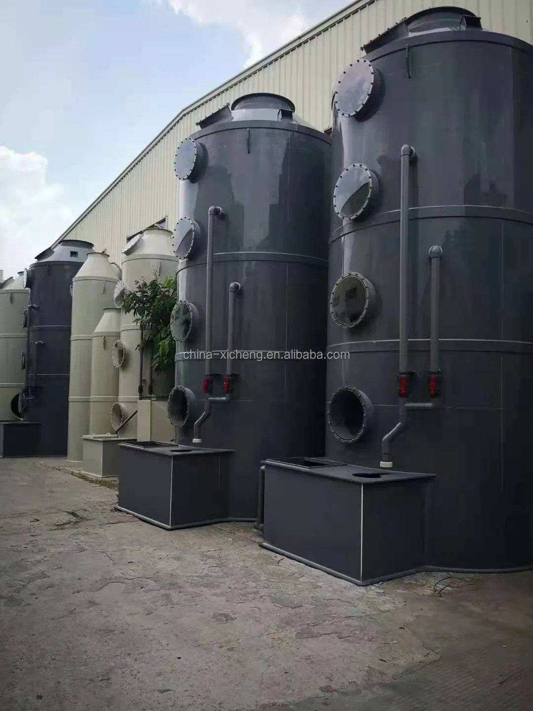 Exhaust Gas Scrubber for Incinerator Flue Gas Treatment
