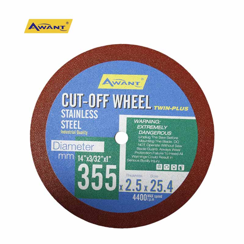 14 Inch 355mm Dual Color Green and Red Cutting Disc for Inox