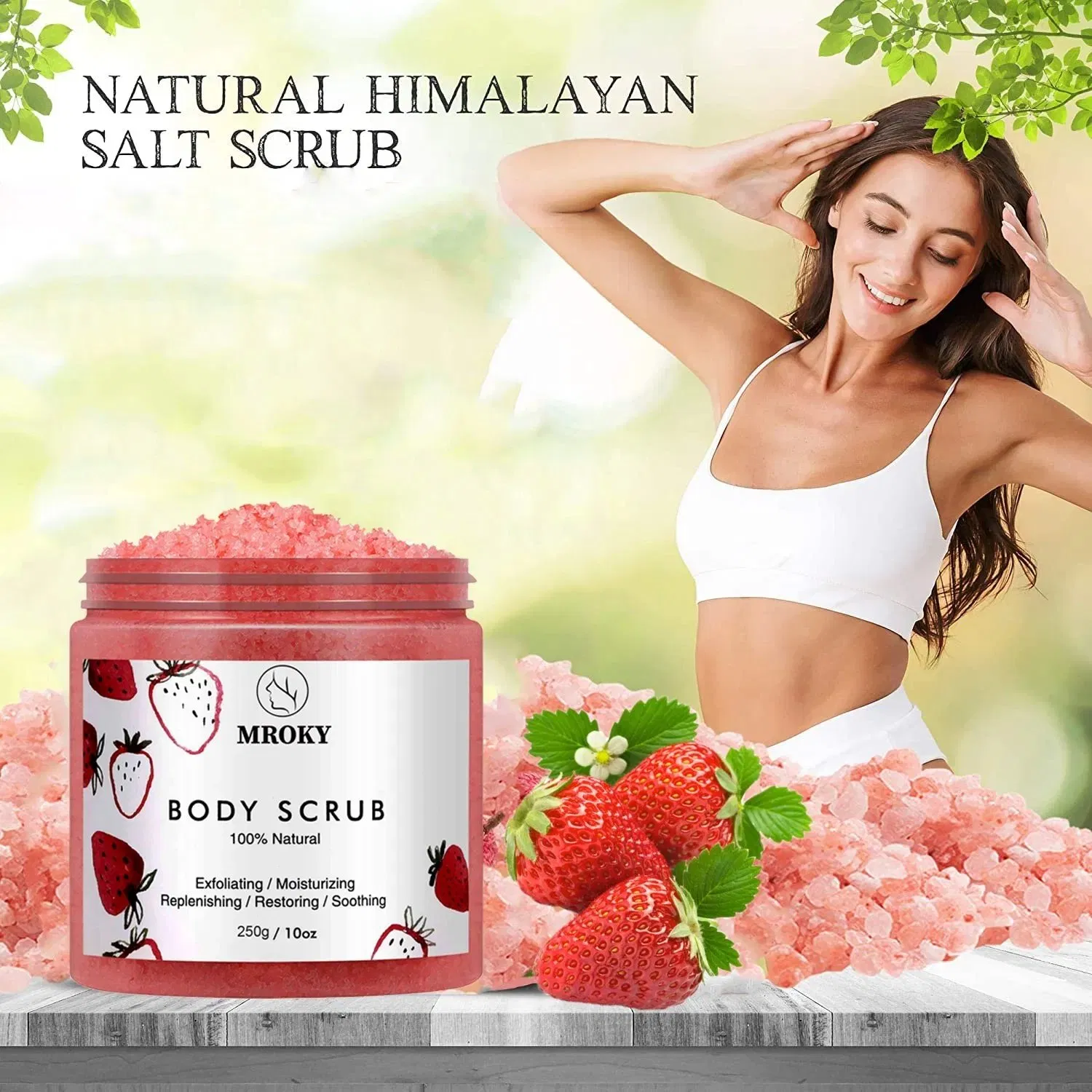 Help Moisturize Skin Himalayan Salt Body Scrub