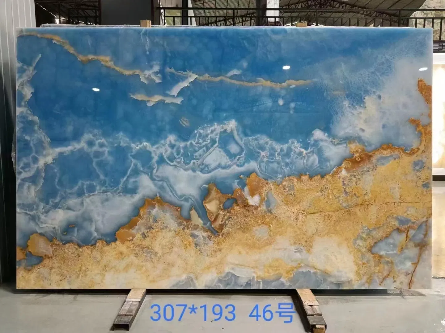 Luxury Translucent Natural Sky Blue Onyx for Wall/ Floor on Wholesale