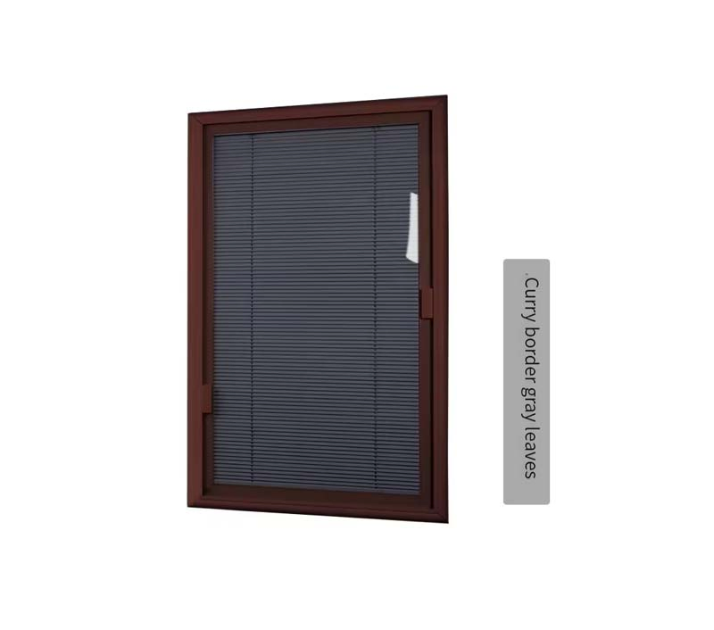 Magnetic Shutter Aluminum Alloy Single Glass Built-in Hollow Shutter Blinds Inside Window Toilet Waterproof