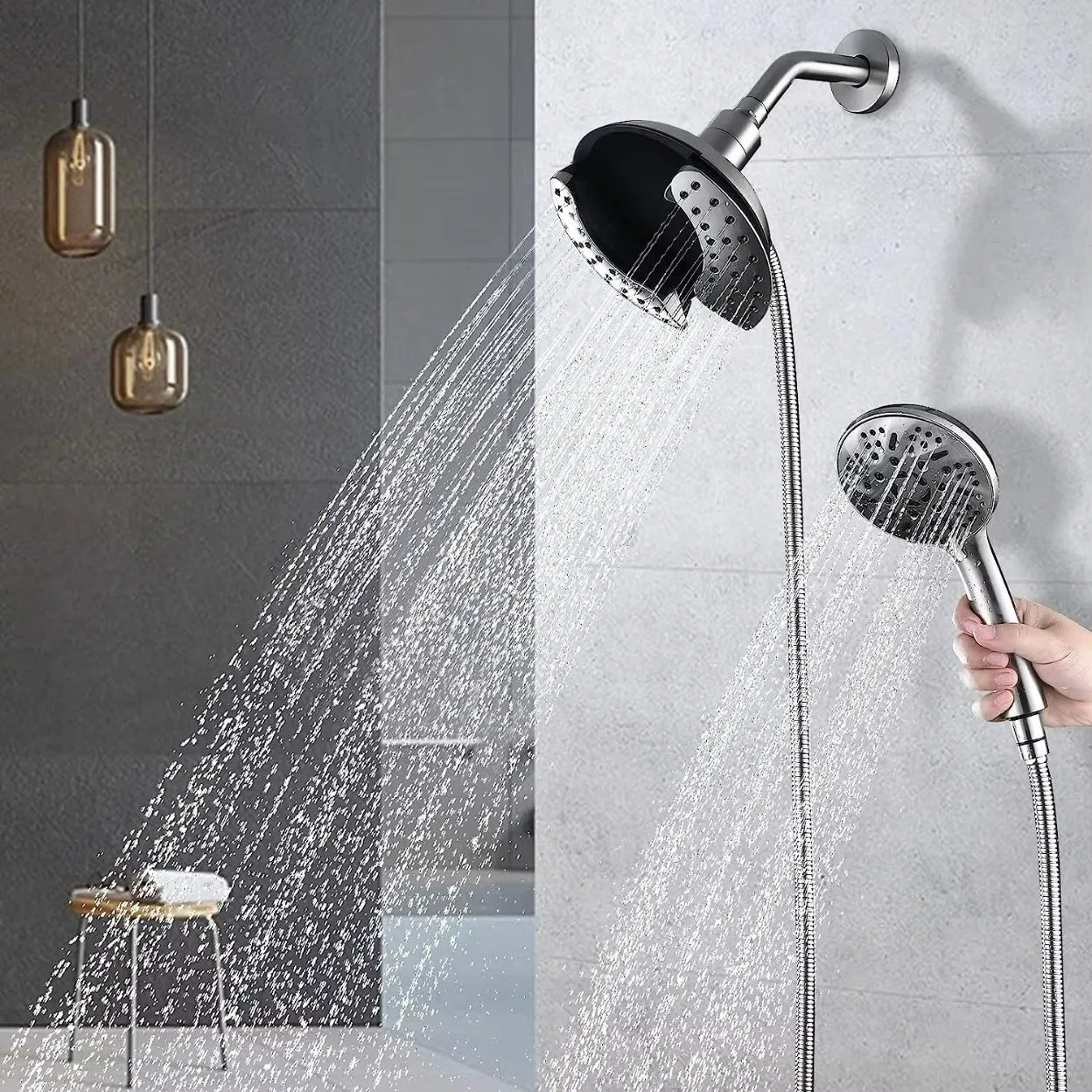 Versatile 2-in-1 Magnetic Shower Head Set for Ultimate Relaxation
