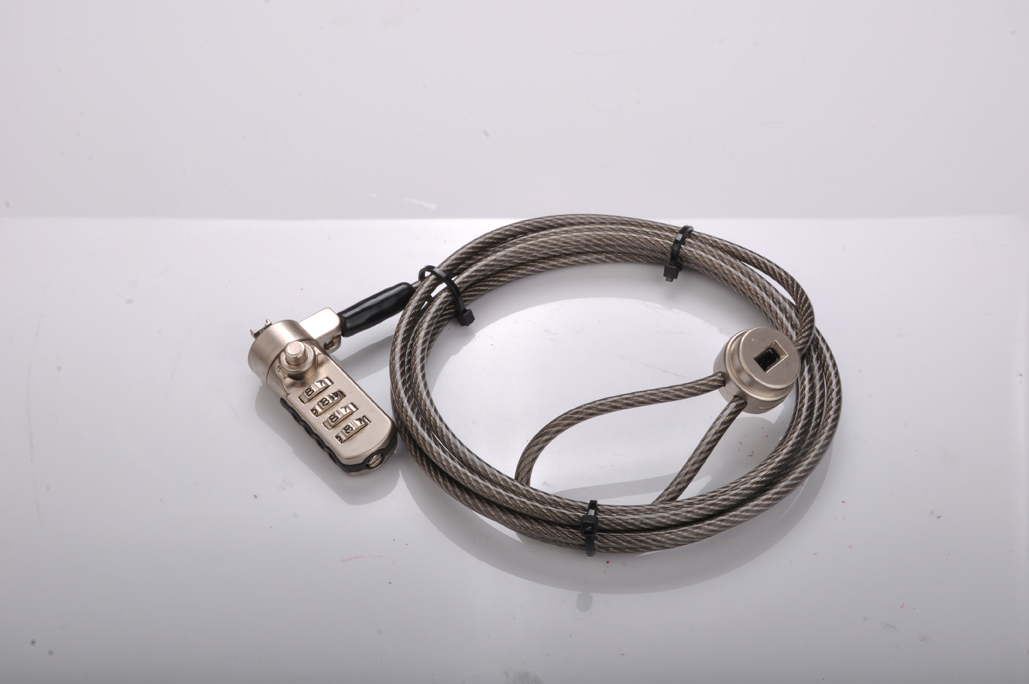 2018 New Design Bright Color Steel Cable Combination Security Computer Laptop Lock