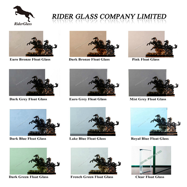 5/5.5/6mm Light French Dark Green Reflective Glass